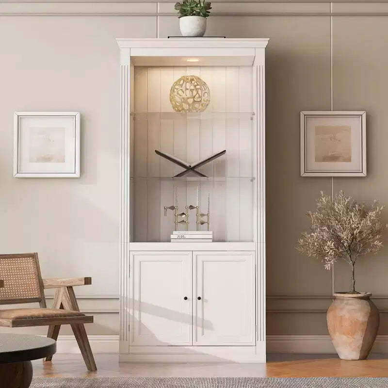 Okak Wooden Bookshelf, Storage Shelves with 3 Tiers, Small Bookcase for Books and CDs, Storage Organizer for Living Room, Hallway, Office