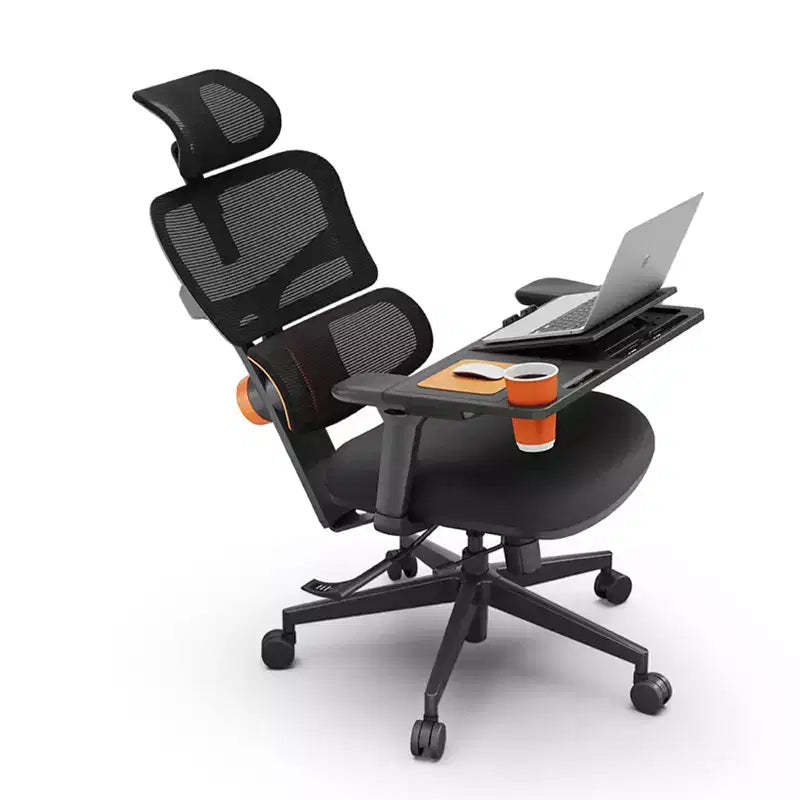 Newtral Ergonomic Desk Chair with Fully Adaptive Lumbar Support - 3D Flip-up Armrest - NT001+LAPD-BLACK