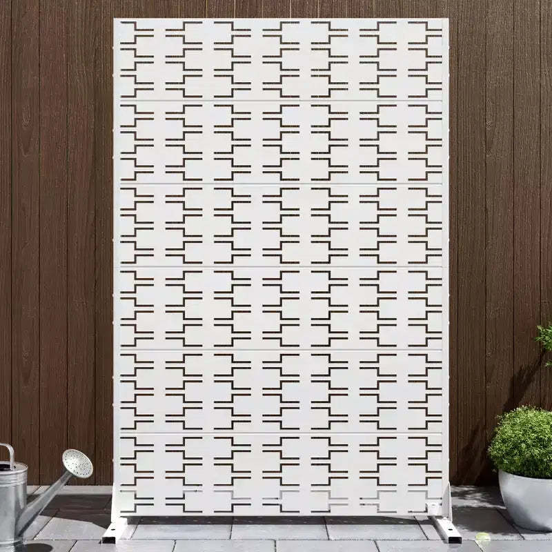 MAYEERTY Privacy Screens and Panels with Free Standing White for Outdoor Balcony Patio Garden Room Divider