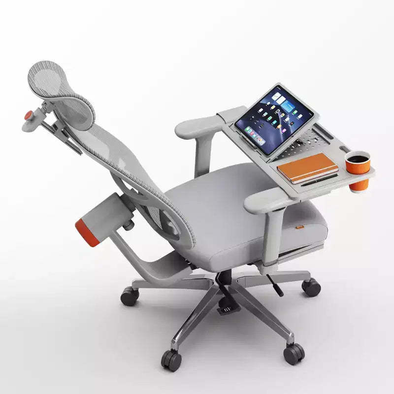 Newtral Magich-GPro Home Office Chair with Footrest - 4D Armrest - MAGICH-GPRO+LAPD-GRAY