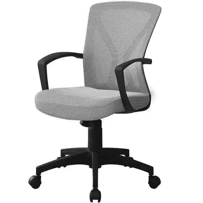 Okak Mesh Ergonomic Office Chair with Adjustable Height, Swivel Chair with Armrest and Padding Seats, Computer Chair for Study, Reading Room