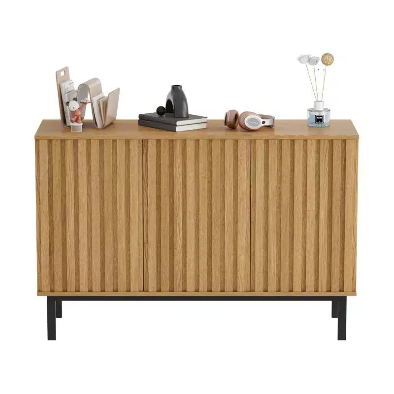 Sideboard Buffet Cabinet with Storage, Wooden Storage Cabinet with Doors Shelf, Freestanding Coffee Bar for Kitchen, Dining Room, Living Room