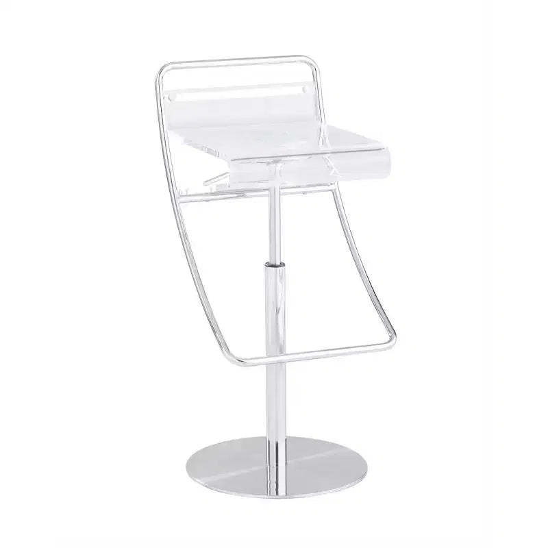 Chintaly Imports,Acrylic Pneumatic Adjustable-Height Stool