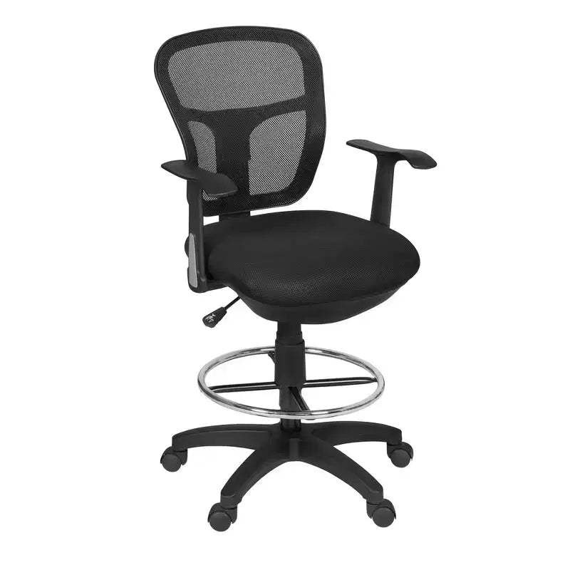 Regency,Harrison Swivel Stool- Black