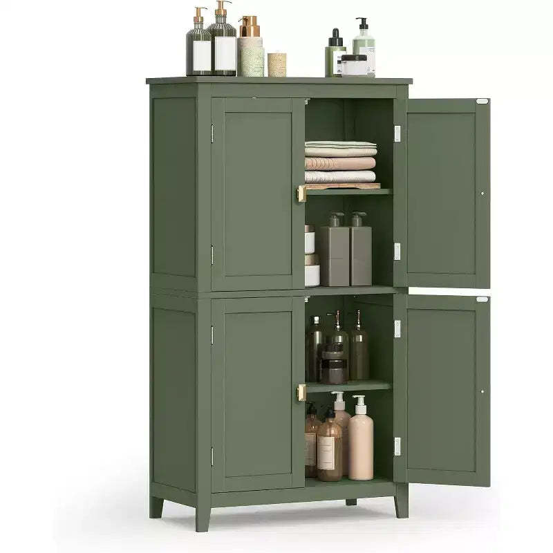 Dcolora Bathroom Floor Storage Cabinet, Bathroom Storage Unit, Freestanding Cabinet