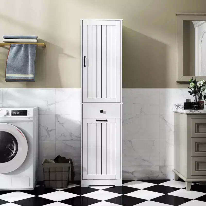 GDFStudio Sabina Modern 70.87'' Tall Laundry Cabinet with 1 Tilt-Out Hamper, 1 Door and 1 Drawer