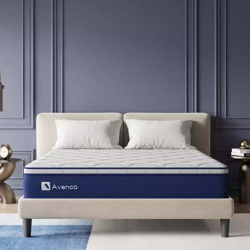 Avenco 10-in Medium Twin Hybrid Memory Foam/Coil Blend Mattress in a Box