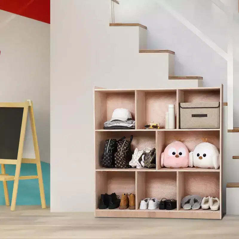 Classroom Cubbies Storage Cabinet, 8-Section Organizer with Casters for School and Home