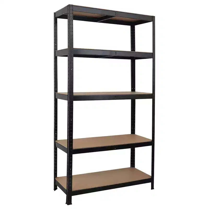 23.6x15.7x47.2 5-Tier Heavy Duty Storage Rack C Adjustable Steel Frame Utility Shelf for Garage/Warehouse/Kitchen (1-Pack)