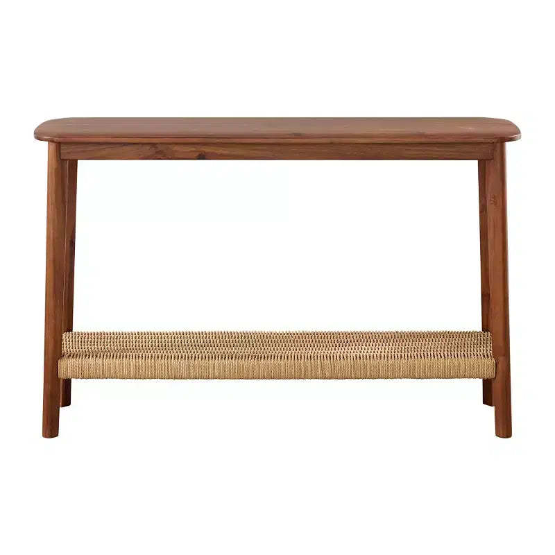 Alaterre Calais Wood Console Table, Chestnut