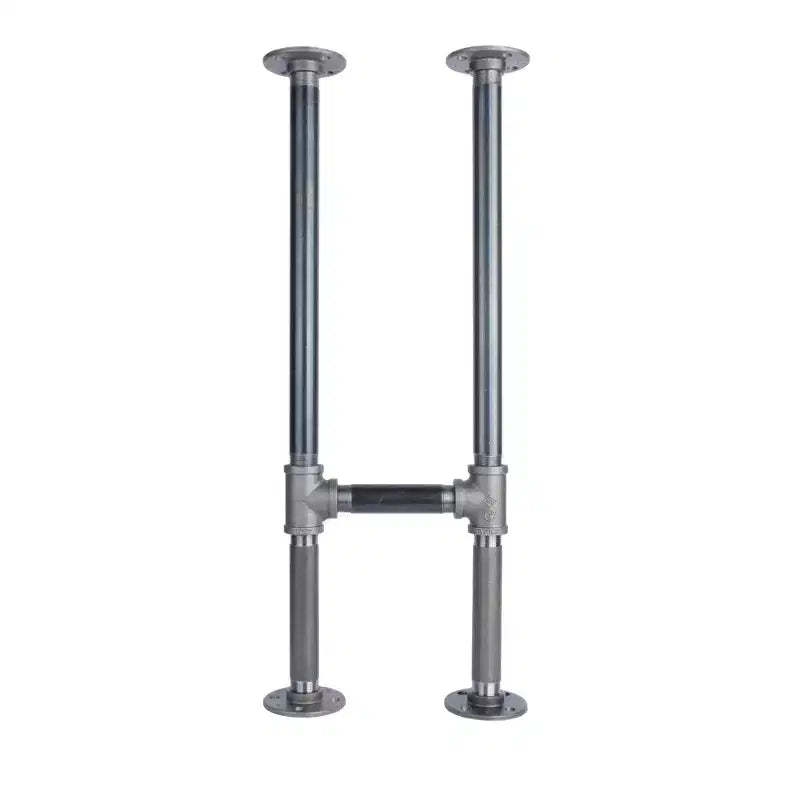 Pipe Decor 1 in. Heavy Duty H Round Flange Desk Support Leg - 1 Leg