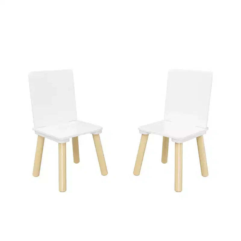 Toddler Table and Chair Set, Multifunctional Kids Desk and 2 Chair Set, Child-Safe Design Study Desk Toy Table Dining Table for Living Room Kids Room