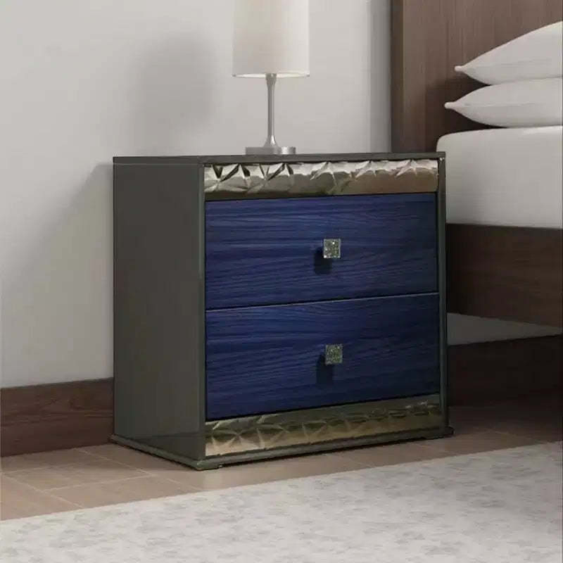 Royal Hampton Nightstand w 2 Drawers, Crystal Knobs