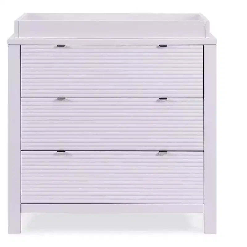 Delta Children Cassie 3 Drawer Dresser with Changing Top, Lilac
