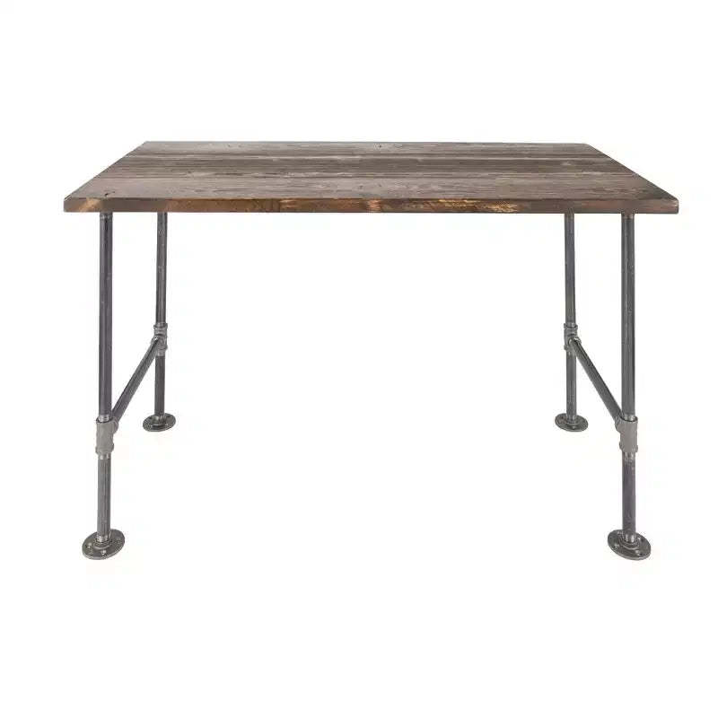 RESTORE Trail Brown Solid Wood Office Desk by Pipe Decor