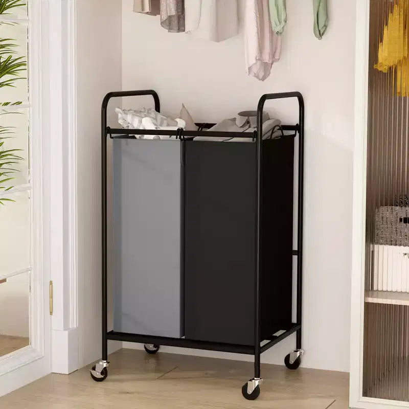 Rolling Laundry Hamper with Wheels, Laundry Basket with Removable Laundry Bag for Dirty Clothes, Storage Laundry Cart