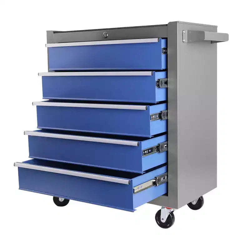 5-Drawer Rolling Tool Chest with Wheels & Detachable Top, Heavy-Duty Steel Toolbox