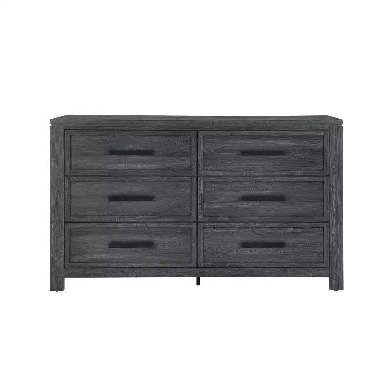 HomeStock 19.17 in.H Wood Horizontal Dressers with 4 - Drawers in Gray Finish