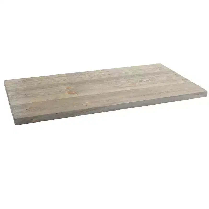 RESTORE Riverstone Grey Solid Wood Coffee Tabletop by Pipe Decor