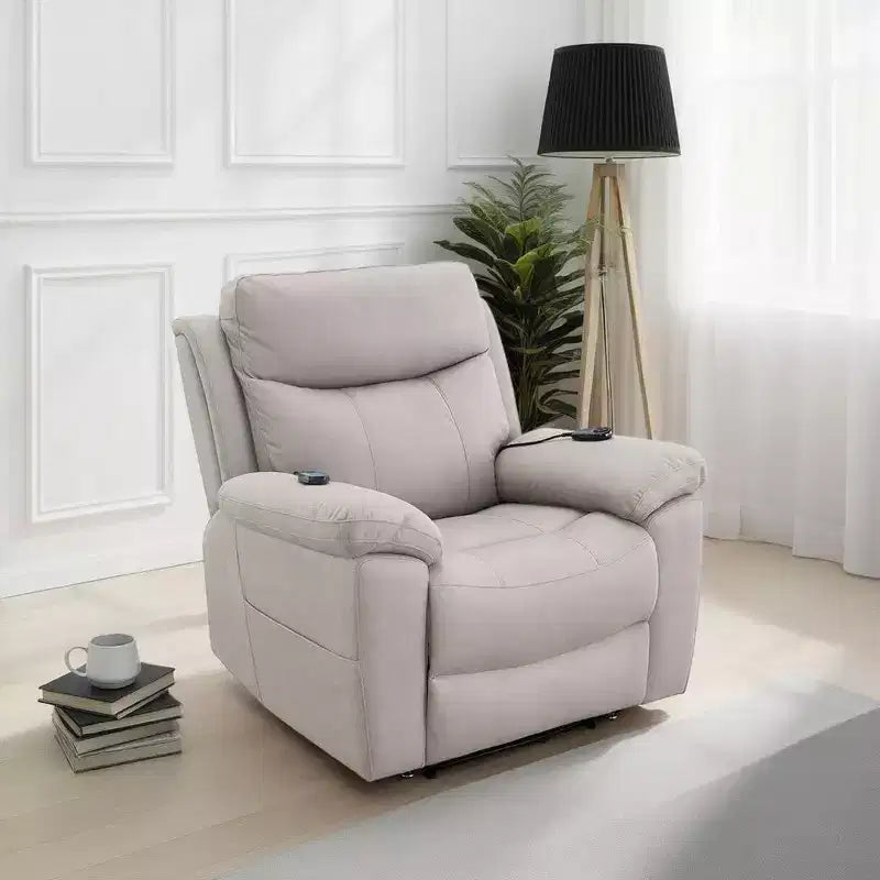 Royal Hampton Power Motion Lift and Recliner Chair with Heated Massage, Gray