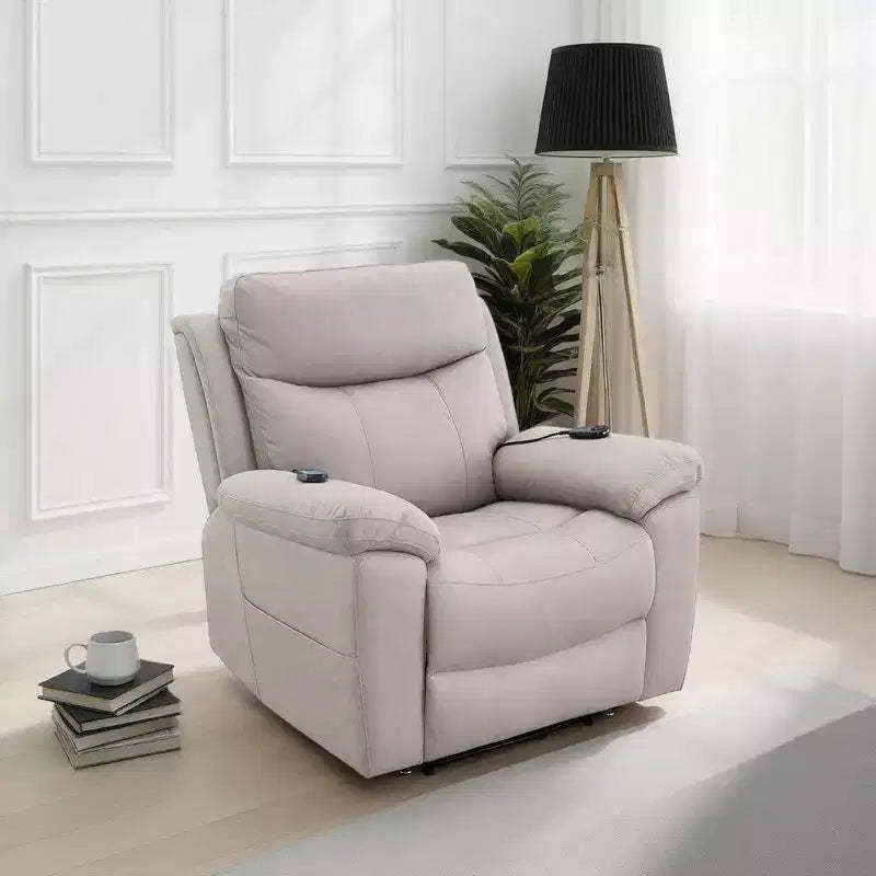 Royal Hampton Power Motion Lift and Recliner Chair with Heated Massage, Gray
