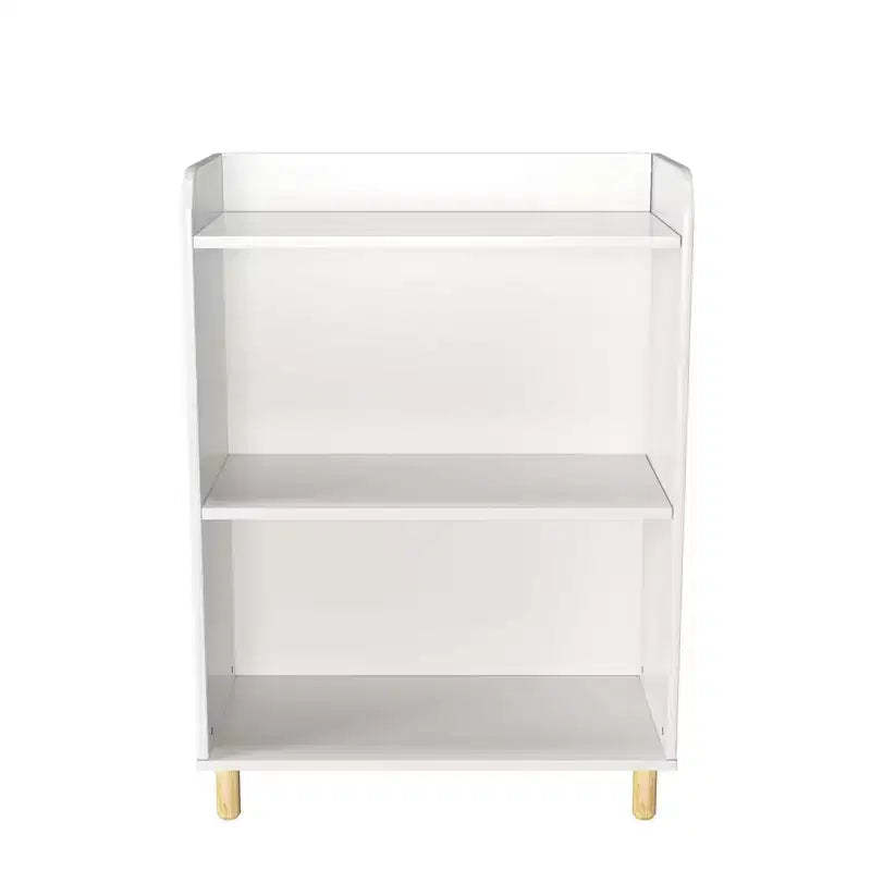 2-in-1 Bookshelf for Toddlers Kids Bookshelves Rack with Toy Storage Organizer Book Unit Storage for Infants Young Children, White