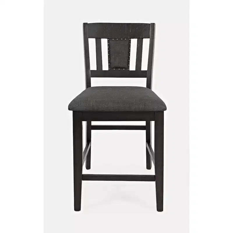 Jofran,Upholstered Slatback Counter Height Stool with Nailhead Trim (Set of 2)