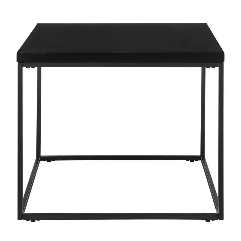 HomeRoots 20 Black Square End Table