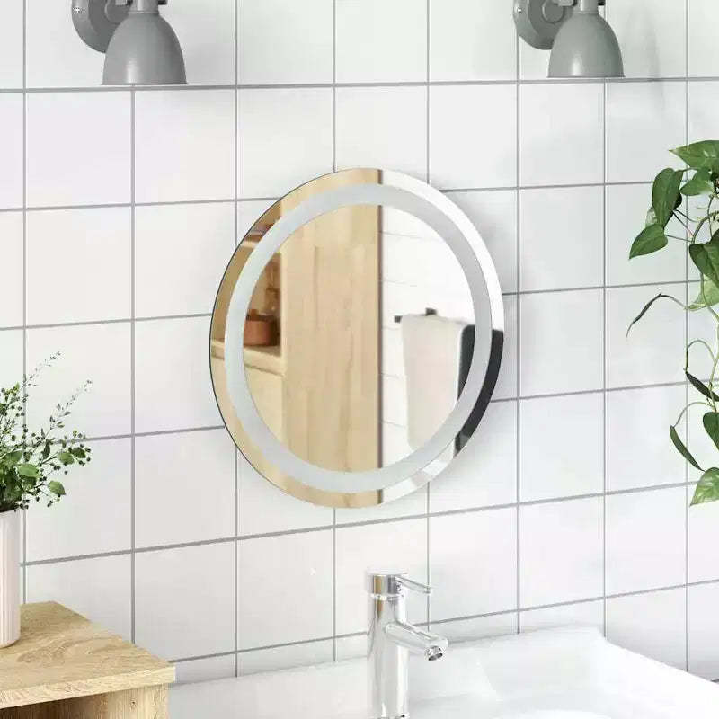 LED Bathroom Mirror Transparent Glass Medium Bathroom Mirror