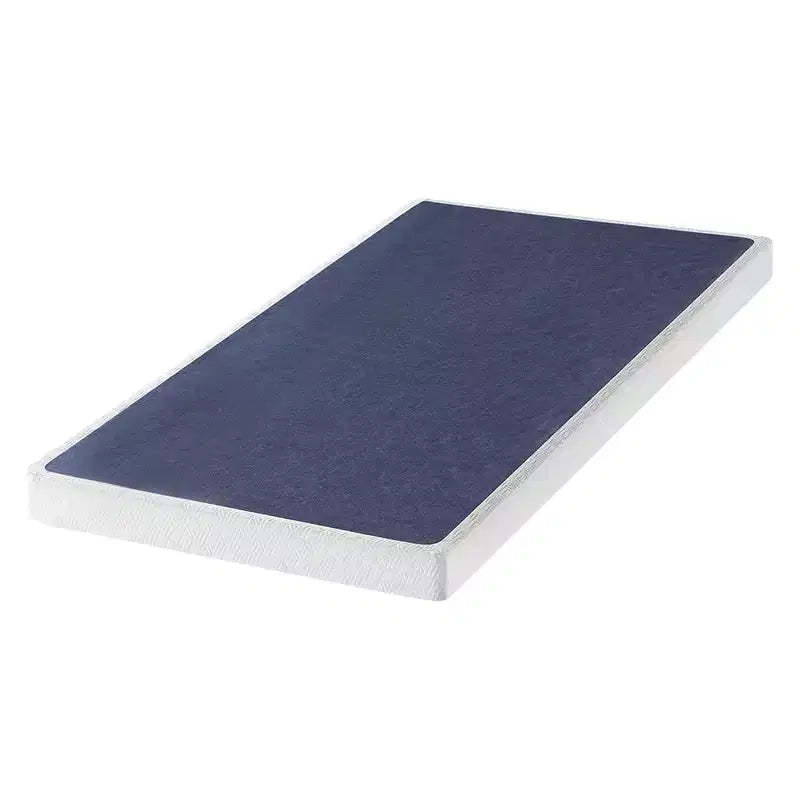 Best Price Mattress 4-Inch Metal Box Spring with Sturdy Steel Frame, Twin, Blue