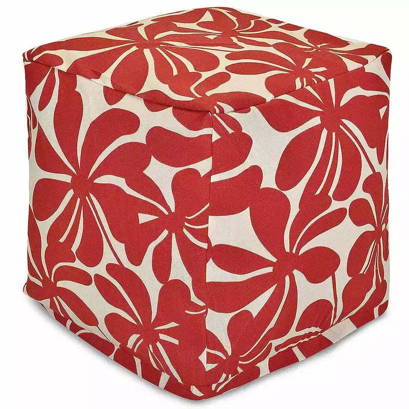 Majestic Home Goods,Cube Pouf Plantation