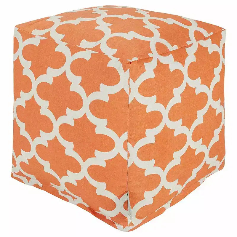 Majestic Home Goods,Cube Pouf Trellis