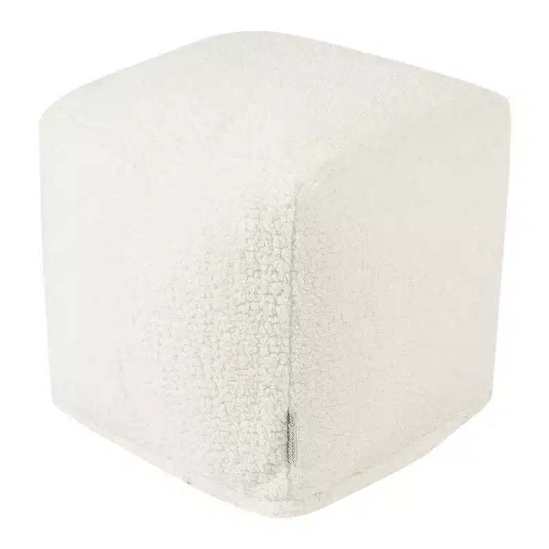 Majestic Home Goods,Cube Pouf Cream