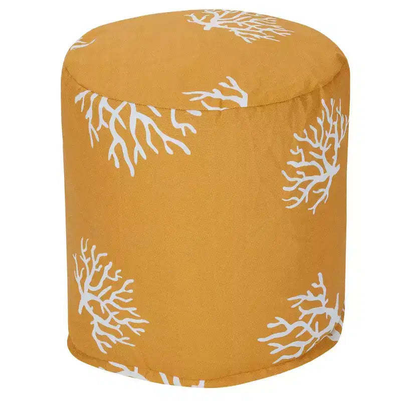 Majestic Home Goods,Pouf Coral