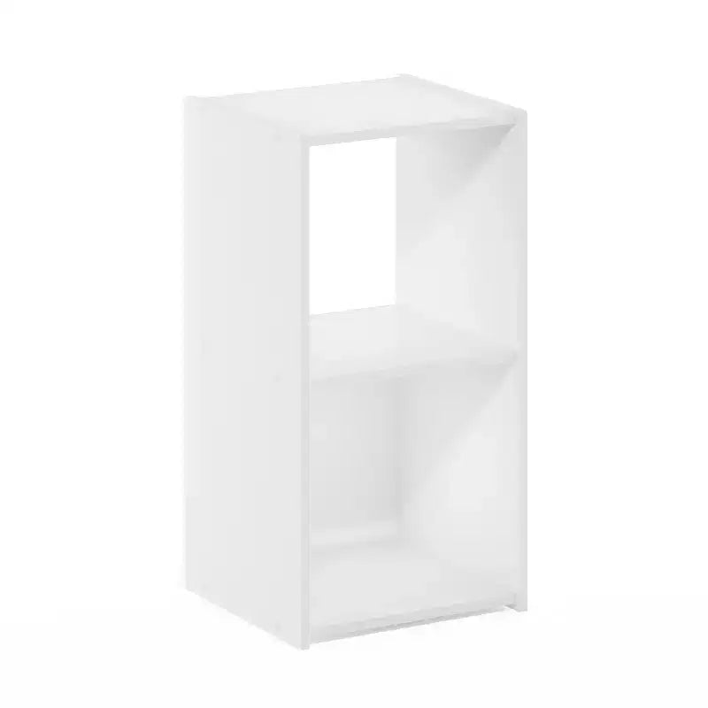 HomeStock Pelli Cubic Storage Cabinet, 2x1, White