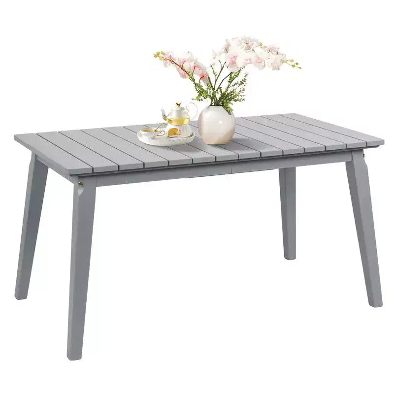 Karl Home Patio Gray Wood Table