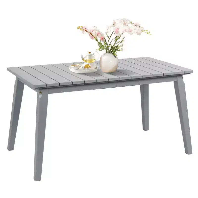 Karl Home Patio Gray Wood Table
