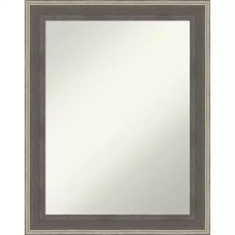 Amanti Art Cottage Non-Beveled Wood Framed Bathroom Vanity Wall Mirror