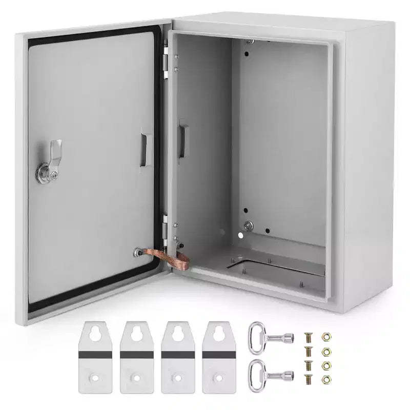 COZONY NEMA 4X Waterproof Steel Electrical Box, IP66 Dustproof, Outdoor/Indoor Electrical Junction Box, Lockable Junction Box