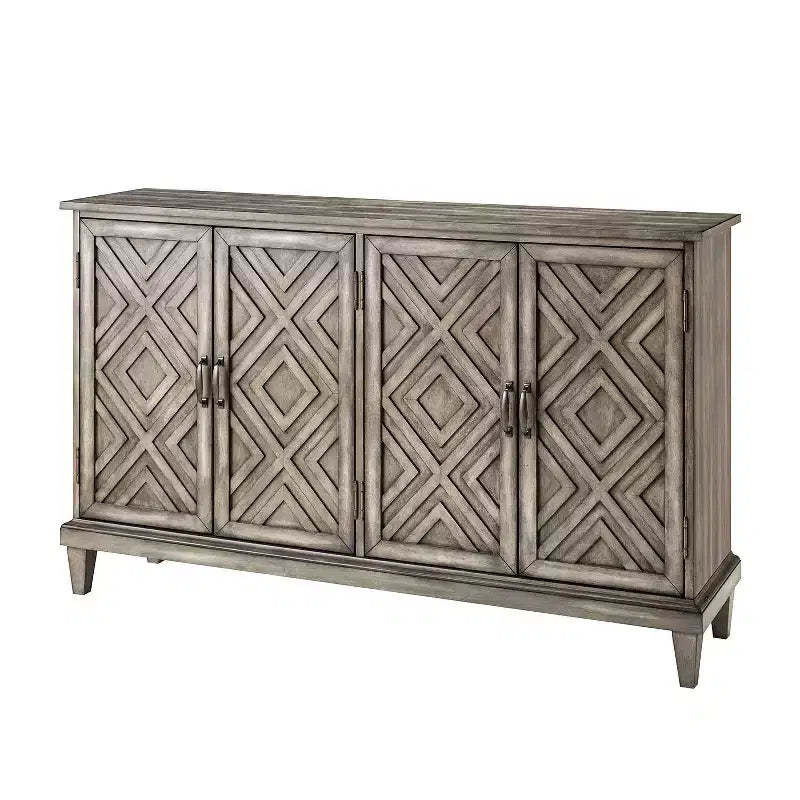 Jochen 60 Wide Sideboard with Adjustable Shelves|ARTFUL LIVING DESIGNS-WHITE