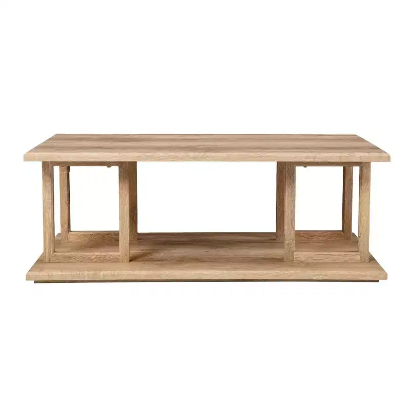 Markworth Geometric Coffee Table - Brown - SEI