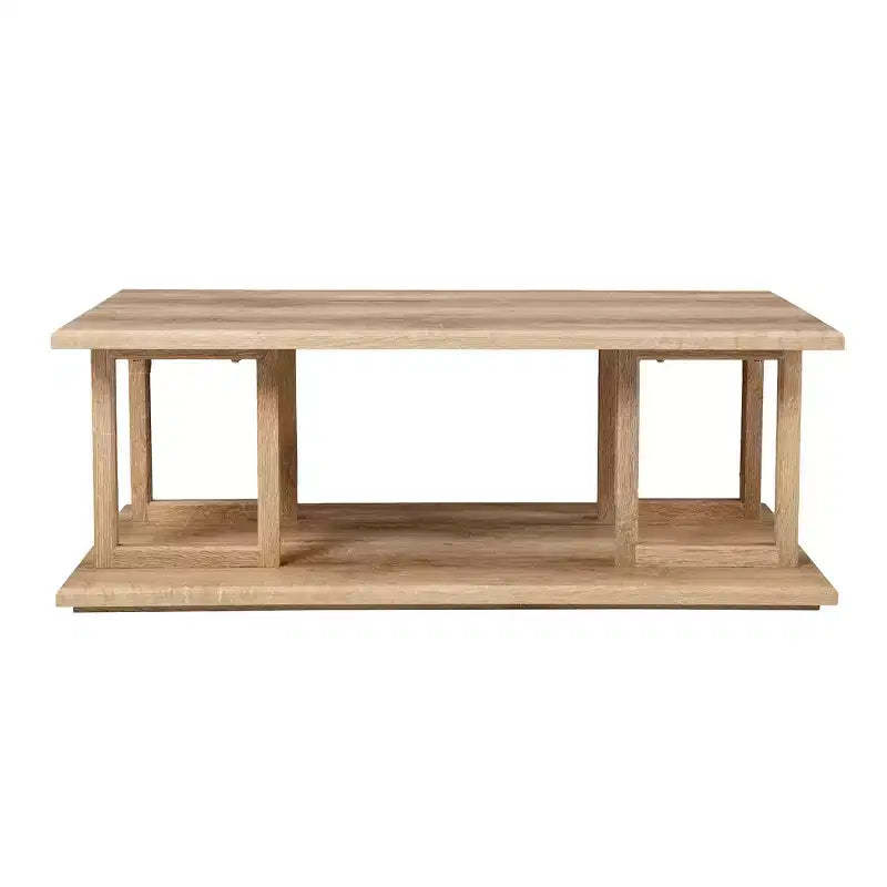 Markworth Geometric Coffee Table - Brown - SEI