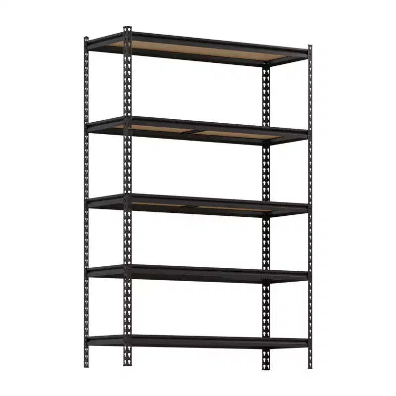 5 Tier Garage Storage Shelves, Heavy Duty Utility Shelves Metal Shelving Unit, Adjustable Storage Shelves Utility Rack for Garage Kitchen Basement