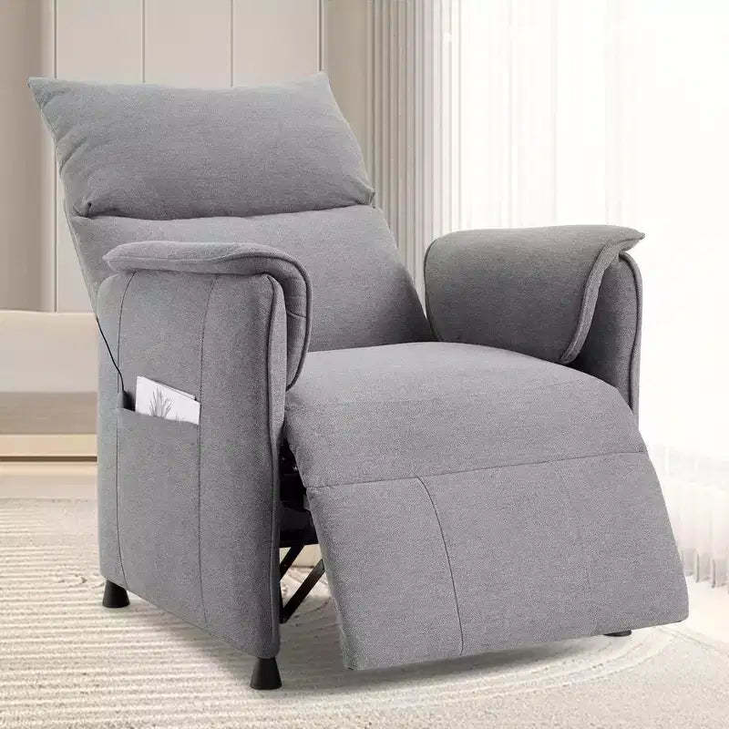 Adjustable Single Recliners Sofa, Home Seating with Remote Control with Massage and Heatsinge Office Couch for Living RoomOffice