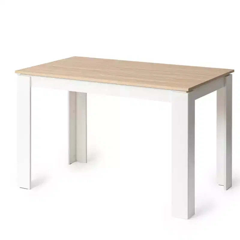 FurnitureR Dining Table Rectangular for 24 People, Kitchen & Dining Room Table with Wood Frame, for Small Spaces, Apartment, Home Office, Oak
