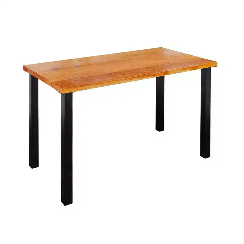 Pipe Decor Skyline Sunset Cedar Solid Wood Desk with 28 in. High-Rise Legs