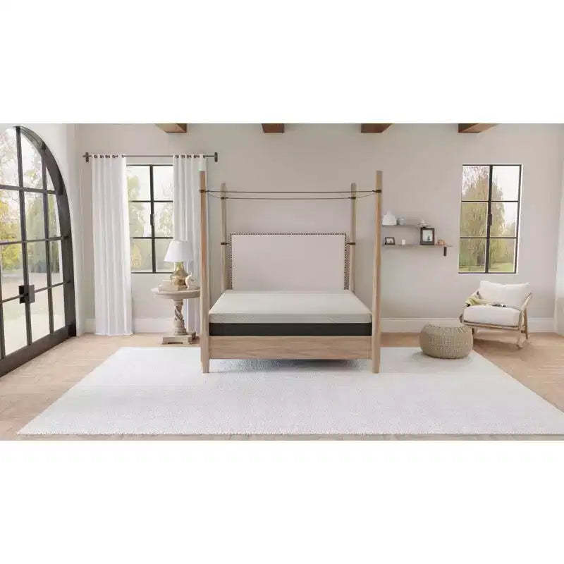 Okak Gel Memory Foam Mattress, Mattress in a Box with Anti-Microbial Cover, Breathable Mattress with Open Cell Foam for Home