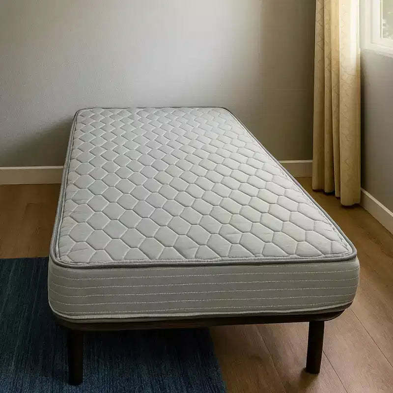 Okak Memory Foam Mattress with Bonnell Coils, Preasure-Relief Firm Mattress Mattress in a Box for Home, Hotel, Rental Properties, Gray