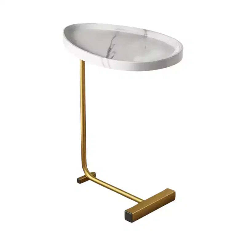 HomeRoots Set of Two Nickel Iron Round Drum End Tables