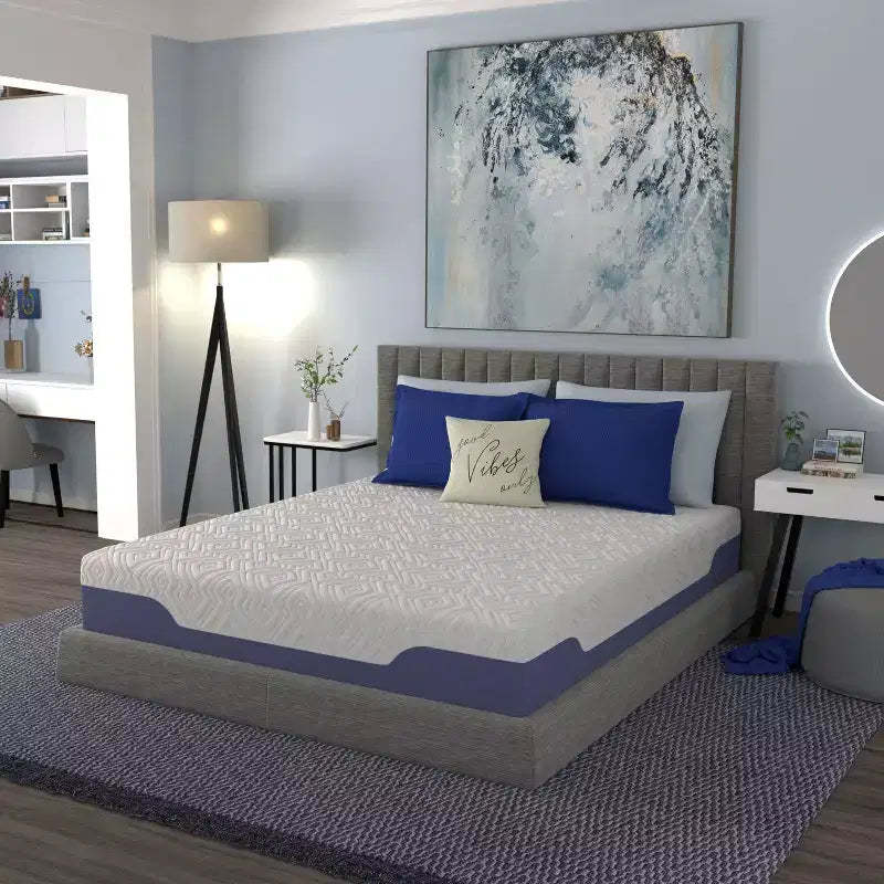 Okak Cooling Hybrid Mattress with Innerspring, Eco-Friendly Hybrid Memory Foam Mattress, Presure-Relief Mattress for Home, Hotel